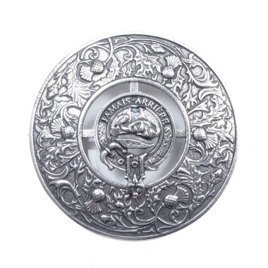 Plaid Brooch Caledonia Thistle Small Clan Douglas Crest 
