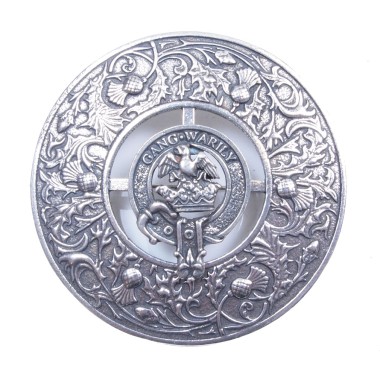 Plaid Brooch Caledonia Thistle Small Clan Drummond Crest 