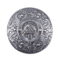 Plaid Brooch Caledonia Thistle Small Clan Fraser Crest 
