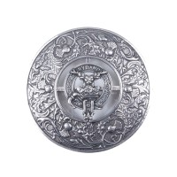 Plaid Brooch Caledonia Thistle Small Clan Gordon Crest 