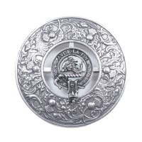 Plaid Brooch Caledonia Thistle Small Clan Kennedy Crest 