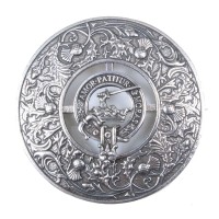 Plaid Brooch Caledonia Thistle Small Clan Lumsden Crest 