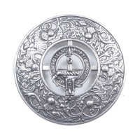 Plaid Brooch Caledonia Thistle Small Clan Mackay Crest 
