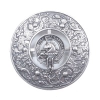 Plaid Brooch Caledonia Thistle Small Clan Ramsay Crest 