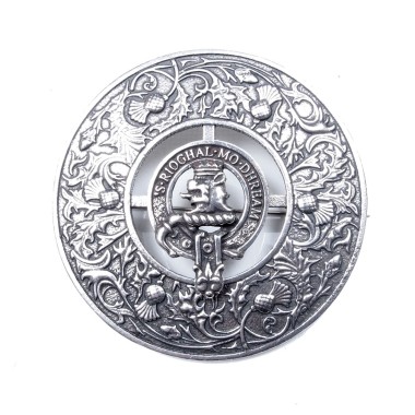 Plaid Brooch Caledonia Thistle Small Clan Macgregor Crest 