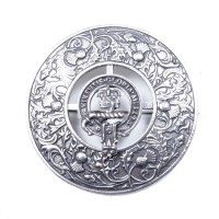 Plaid Brooch Caledonia Thistle Small Clan Robertson Crest 
