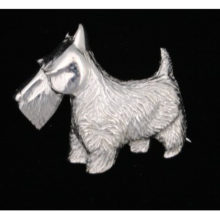Broche de perro Scottie/broche de perro vintage/pin/Scottie negro