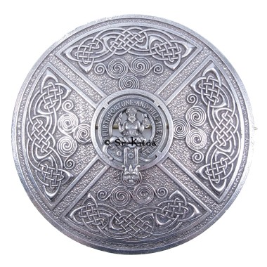 Plaid Brooch <br>Clan Murray of Atholl Crest Saltire