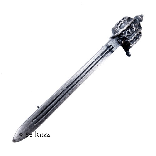 Kilt Pin Basket Hilted Sword