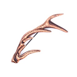 Kilt Pin - Antique Copper Stag Antler