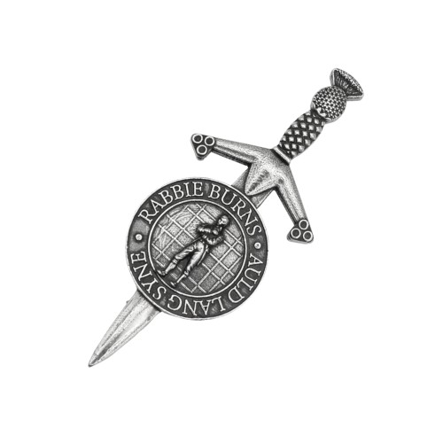 Robert Burns Auld Lang Syne Kilt Pin