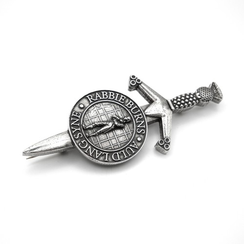 Robert Burns Auld Lang Syne Kilt Pin