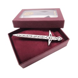 Kilt Pin Interlaced Broad Sword