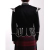 Bagpiper 50 Military Doublet - Black with Silver Trim