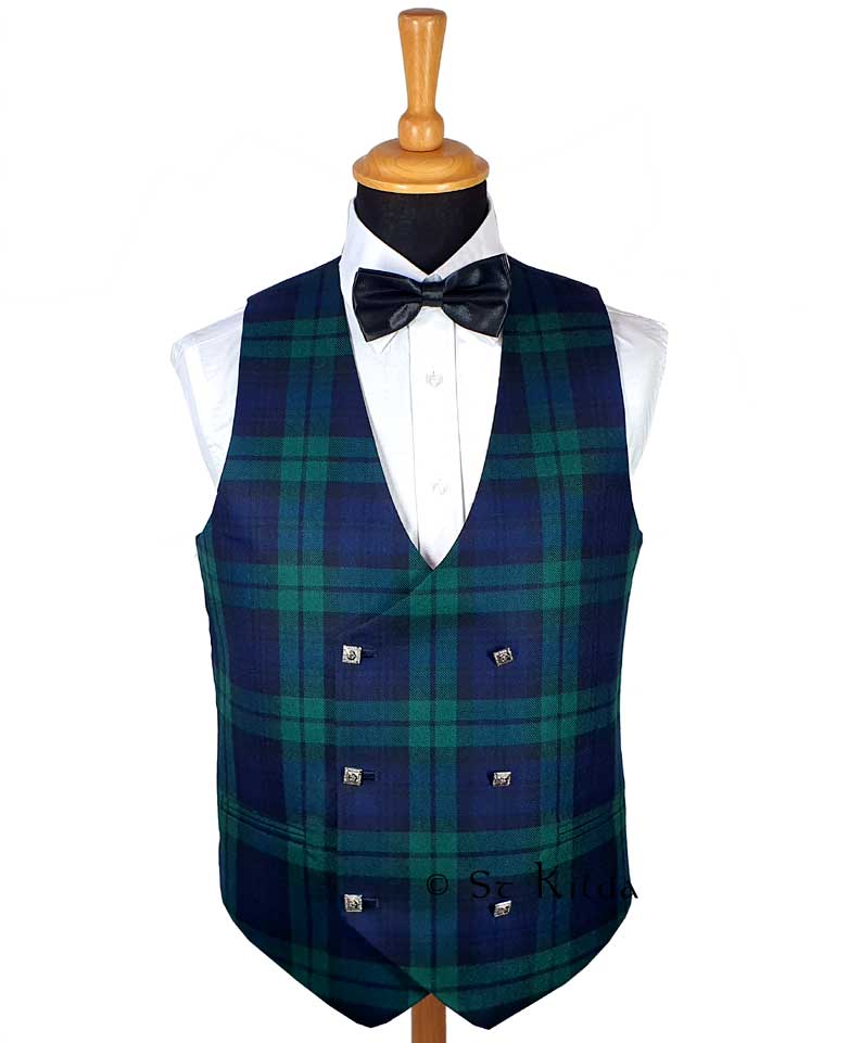 Double-Breasted Tartan Waistcoat Made to Measure