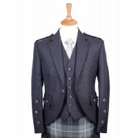 Braemar Tweed Jacket in Charcoal Arrochar