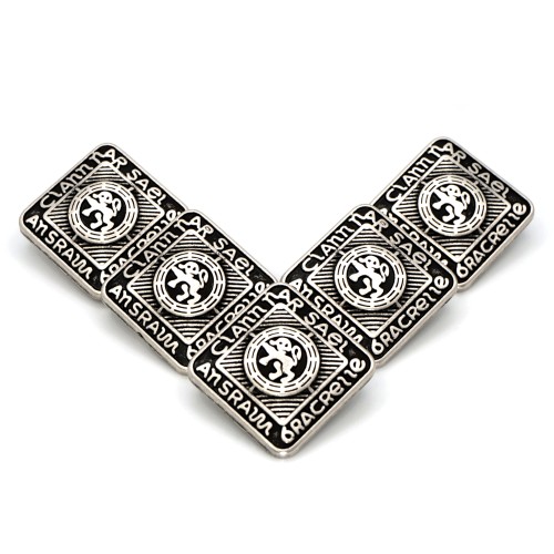 5x Replacement Large (19mm) Kilt Jacket Buttons - Antique Scottish Five Pack