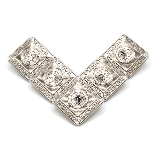 5x Replacement Large (19mm) Kilt Jacket Buttons - Chrome Scottish Five Pack