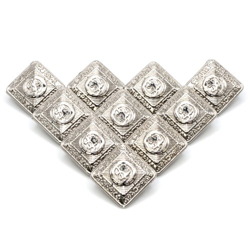 10x Replacement Small (14mm) Kilt Jacket Buttons - Chrome Scottish Ten Pack