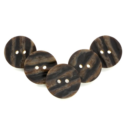 5x Replacement Large (19mm) Imitation Horn Kilt Jacket Buttons - Five Pack