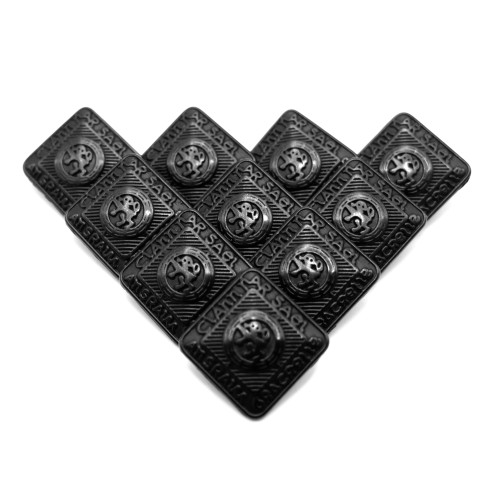 10x Replacement Small (14mm) Kilt Jacket Buttons - Black Scottish Ten Pack