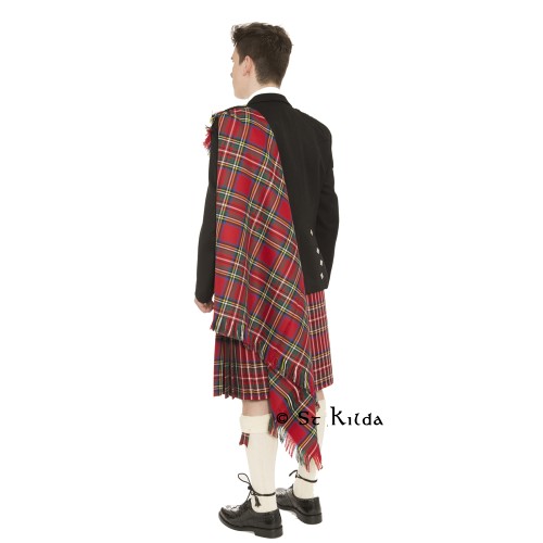 Shoulder/Fly Plaid - Polyviscose - Vegan Friendly