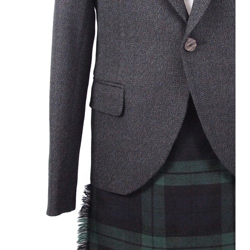 32R Charcoal Arrochar Kid's Kilt Jacket