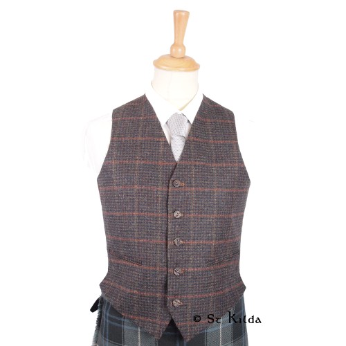 Patterned Tweed Waistcoat