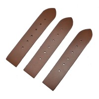 Brown Leather Replacement Kilt Straps - pack of three