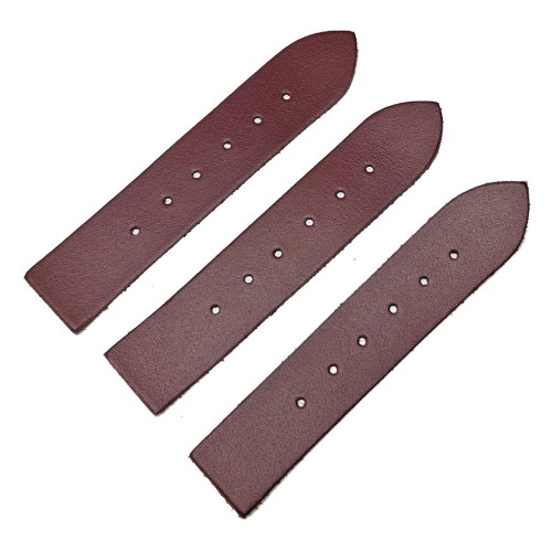 Oxblood Red Leather Replacement Kilt Straps - pack of three