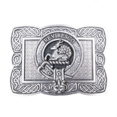 <br>Clan Maxwell Crest Celtic Knot Belt Buckle 