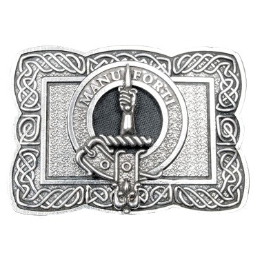 <br>Clan Mackay Crest Celtic Knot Belt Buckle 
