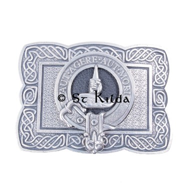 <br>Clan Barclay Crest Celtic Knot Belt Buckle 