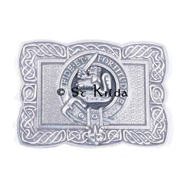 <br>Clan Farquharson Crest Celtic Knot Belt Buckle 