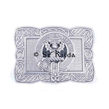 <br>Clan Fergusson Crest Celtic Knot Belt Buckle 