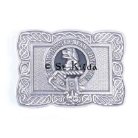 <br>Clan Forrester Crest Celtic Knot Belt Buckle 