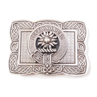<br>Clan MacLeod of Raasay Crest Celtic Knot Belt Buckle 