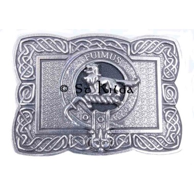 <br>Clan Bruce Crest Celtic Knot Belt Buckle 