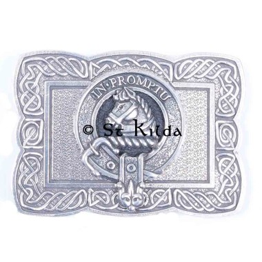 <br>Clan Dunbar Crest Celtic Knot Belt Buckle 