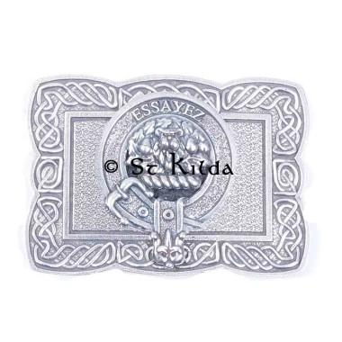<br>Clan Dundas Crest Celtic Knot Belt Buckle 