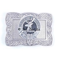 <br>Clan Forbes Crest Celtic Knot Belt Buckle 