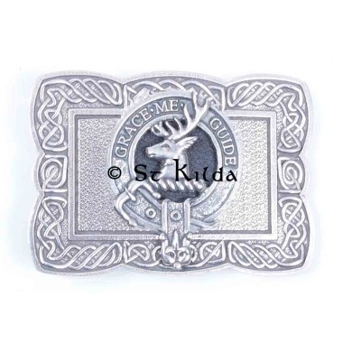<br>Clan Forbes Crest Celtic Knot Belt Buckle 