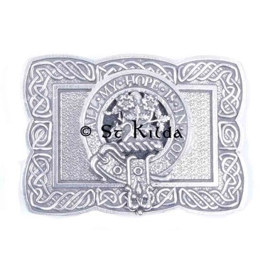 <br>Clan Fraser Crest Celtic Knot Belt Buckle 