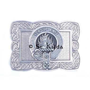 <br>Clan Grant Crest Celtic Knot Belt Buckle 
