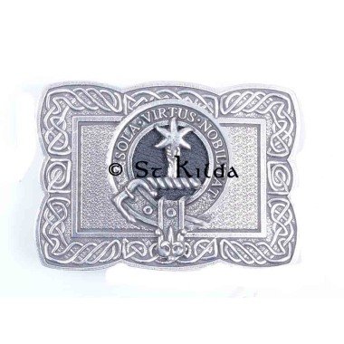 <br>Clan Henderson Crest Celtic Knot Belt Buckle 