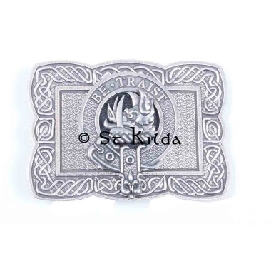 <br>Clan Innes Crest Celtic Knot Belt Buckle 