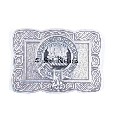 <br>Clan Irvine Crest Celtic Knot Belt Buckle 