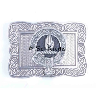 <br>Clan Lamont Crest Celtic Knot Belt Buckle 