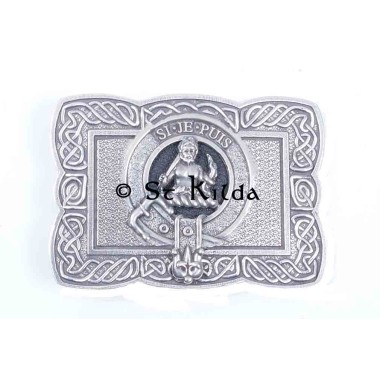 <br>Clan Livingstone Crest Celtic Knot Belt Buckle 