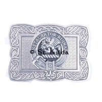 <br>Clan Forsyth Crest Celtic Knot Belt Buckle 